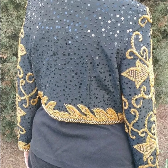 Kathryn Conover by Night Ladies Silk Jacket 8 - Picture 4 of 9